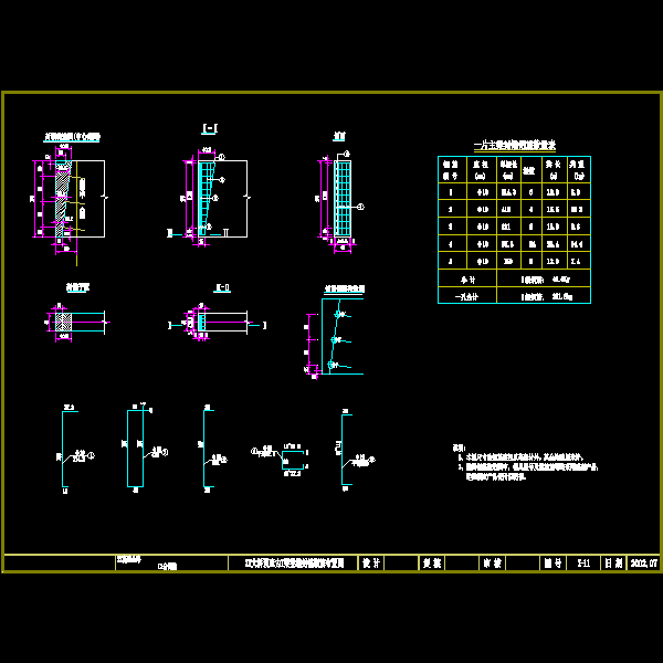 大桥设计CAD图纸及计算资料(钢筋构造图) - 1