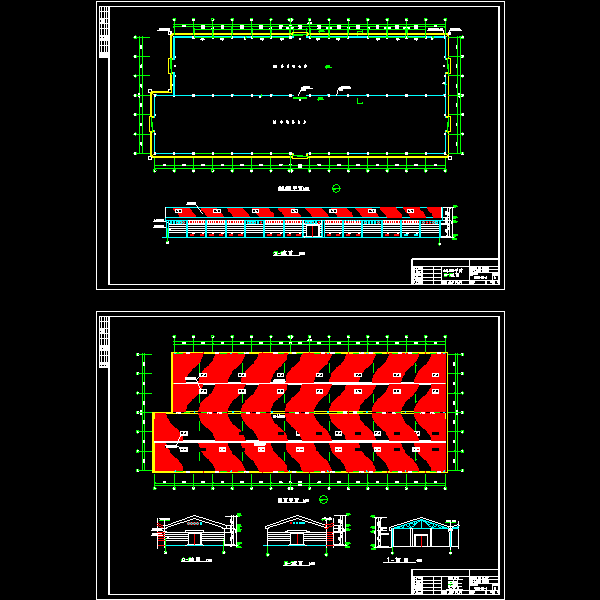 集装箱公司车间工程部分结构CAD图纸(平面布置图) - 3