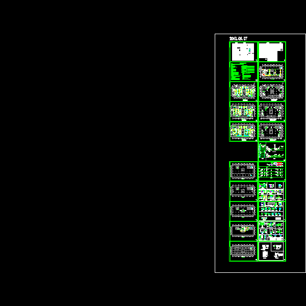 中低层办公楼通风空调排烟系统设计施工CAD图纸（大样CAD图纸多） - 1