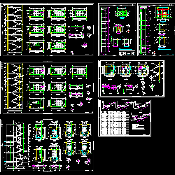 楼梯电梯节点构造详细设计CAD图纸表 - 1