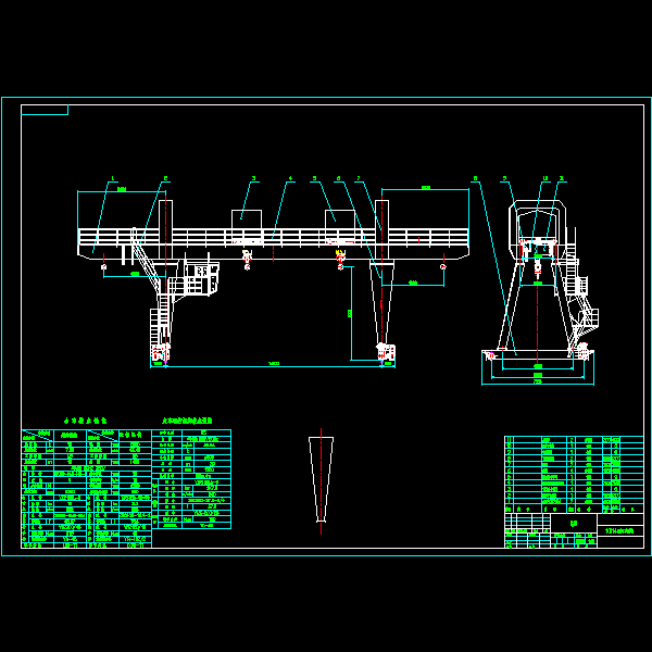 10吨双主梁龙门吊m5.dwg