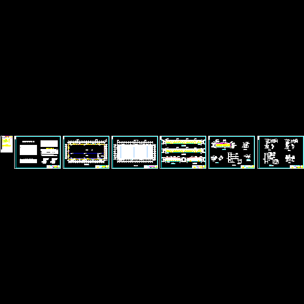 钢结构门式刚架建筑结构全套施工图.dwg