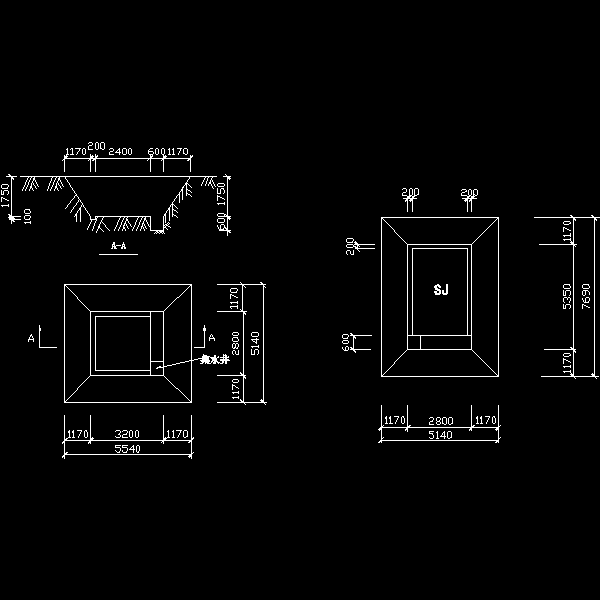 基坑平面图和剖面图.dwg