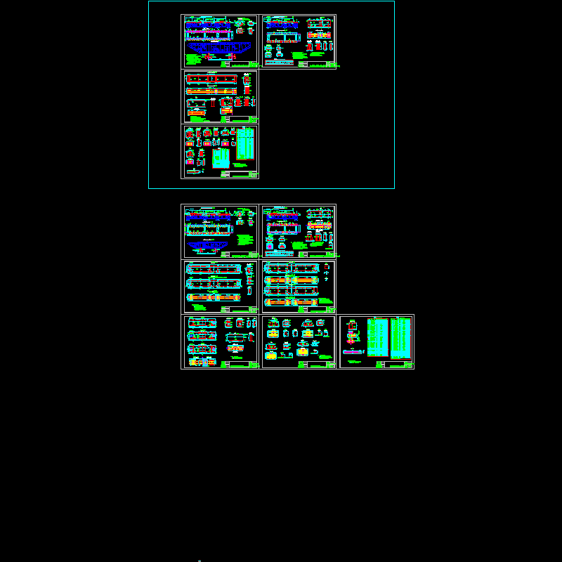 钢箱梁组装及竖、横微调方案设计CAD图纸 - 1