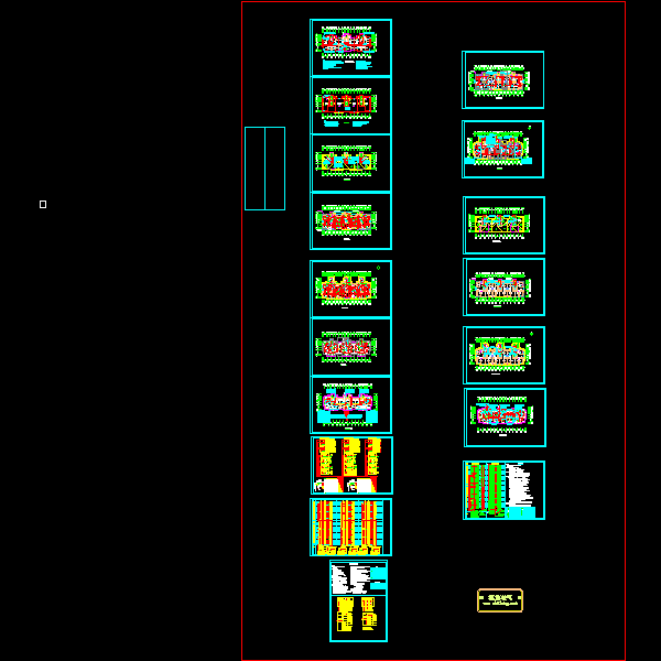 小区32层住宅楼电气CAD施工图纸(消防联动控制系统) - 1