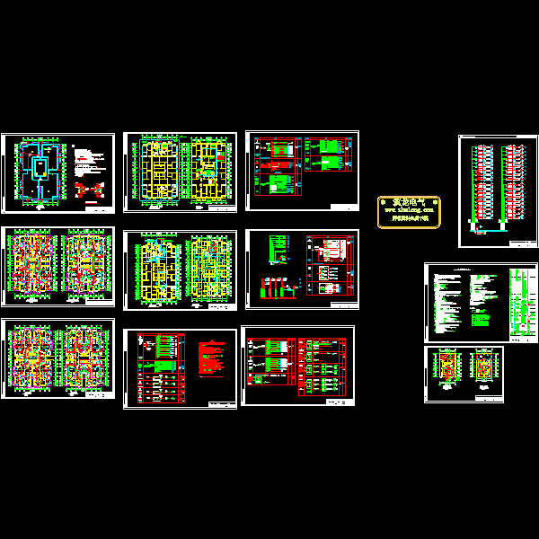 18层住宅楼强电CAD施工图纸(框架剪力墙结构) - 1