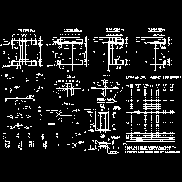 杭长高速大桥施工设计CAD图纸(预应力混凝土桥) - 5