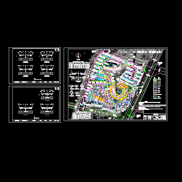 新城小区外围管线设计CAD施工图纸(标准横断面图) - 1
