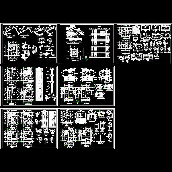 3层独栋别墅建筑结构CAD施工方案图纸 - 1