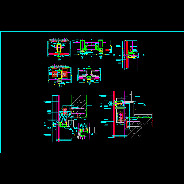 dt-01竖明横隐幕墙横剖节点图(178度).dwg