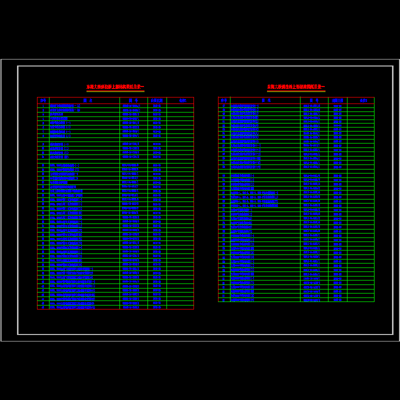 dh5000a_1 斜拉桥上部结构图纸目录 (一).dwg