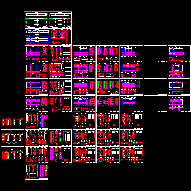 40米先简支后连续T梁模板设计CAD图纸 - 1