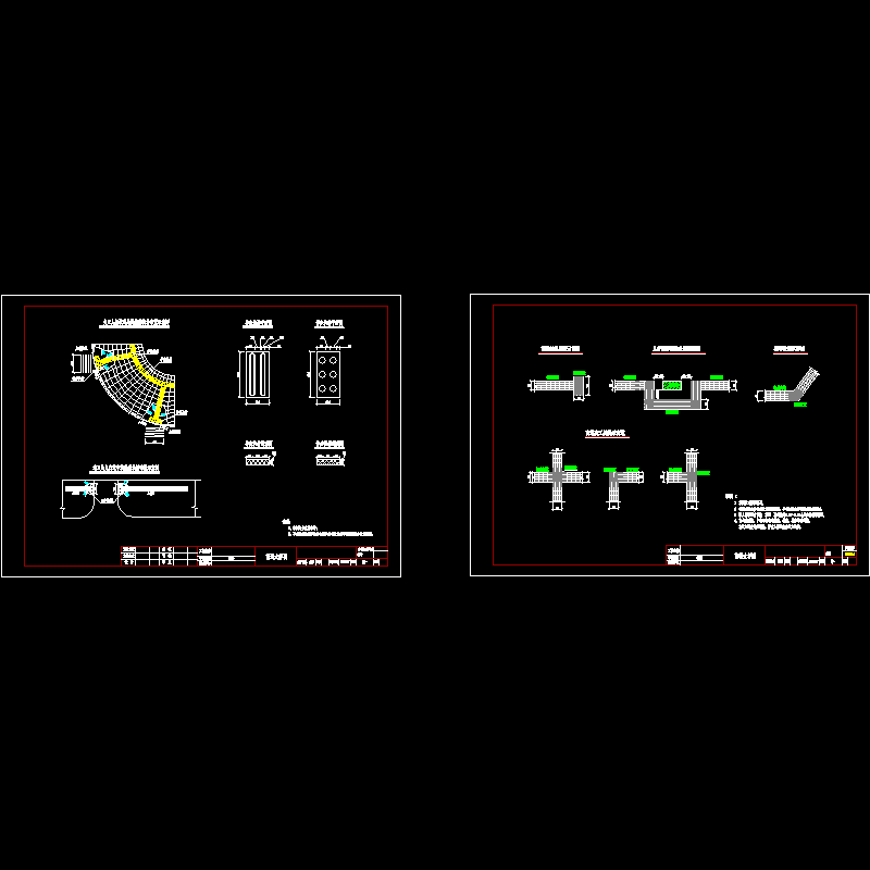 城市III级主干道盲道大样节点CAD详图纸设计 - 1