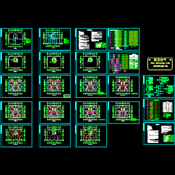 17层住宅楼电气CAD施工图纸(弱电设计说明) - 1