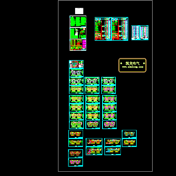 小区18层住宅楼电气CAD施工图纸(计算机网络系统) - 1