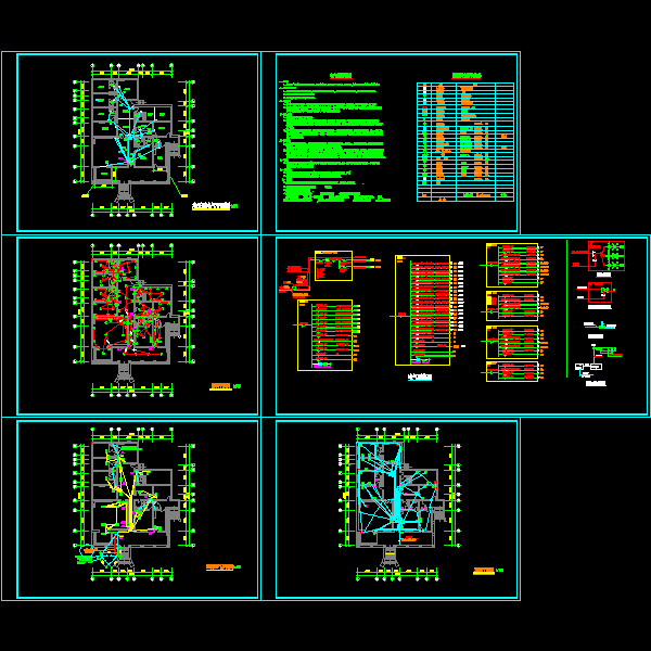 北方别墅电气CAD施工图纸（电气，暖通） - 1