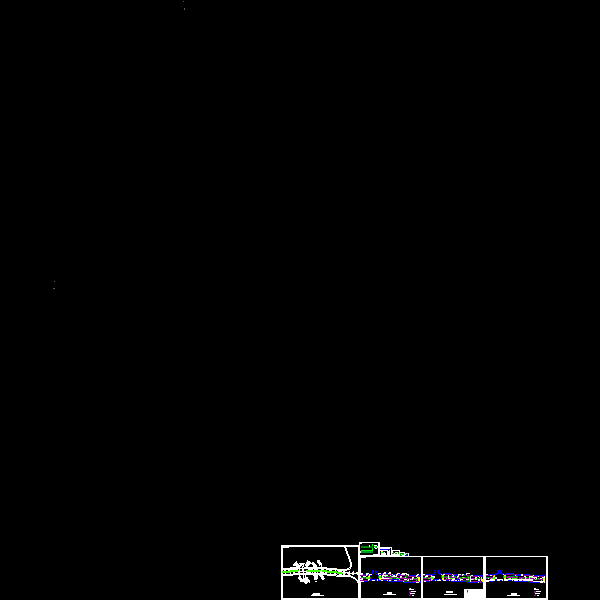 道路相交处设计CAD施工方案图纸 - 1