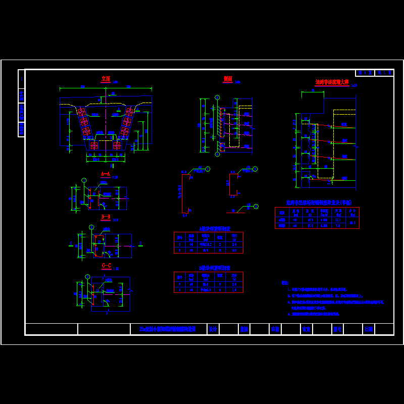 25m预制小箱梁上部箱梁封锚钢筋构造.dwg