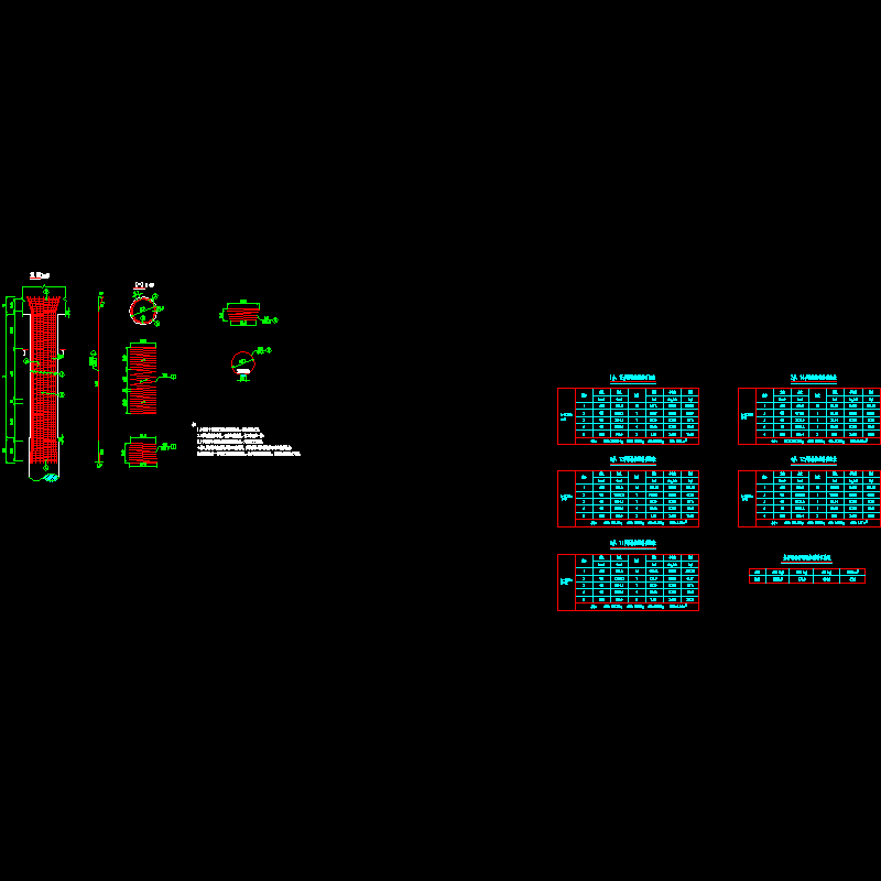 20m预制空心板桥墩墩柱钢筋布置节点CAD详图纸设计 - 1