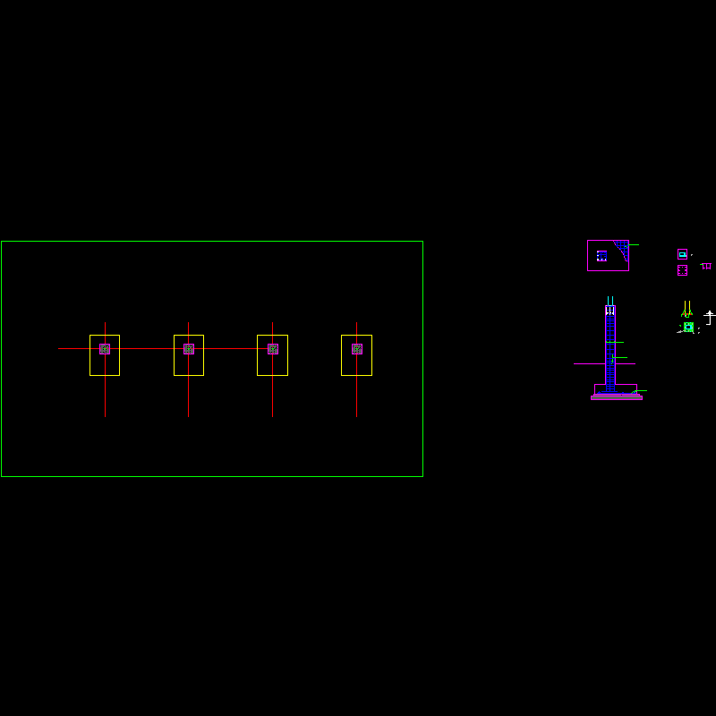 bd-lj-1.6~7高端单边廊架结构图.dwg