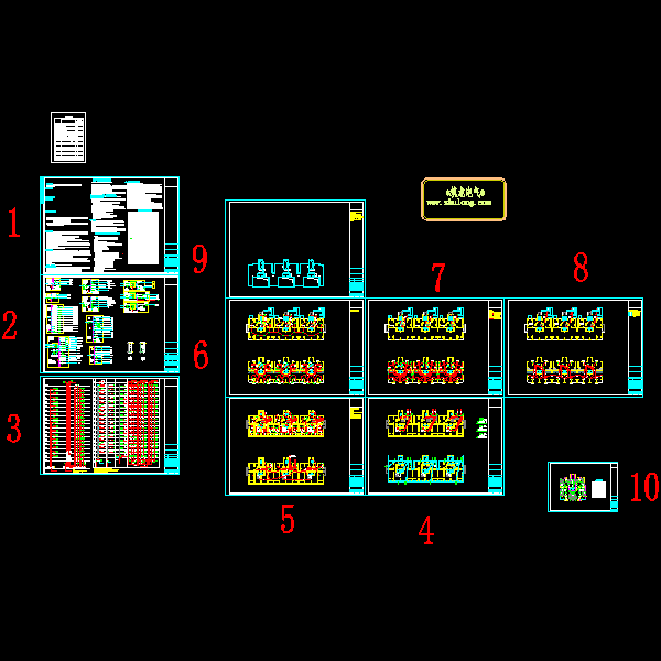 18层住宅楼电气CAD施工图纸(二类高层建筑) - 1