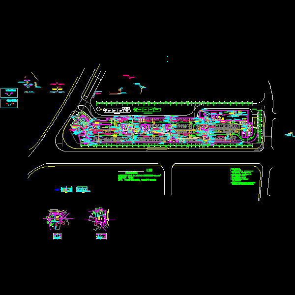 4层居住区电气CAD施工图纸(停车场管理系统) - 3