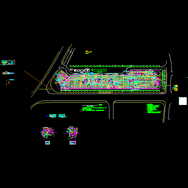 4层居住区电气CAD施工图纸(停车场管理系统) - 5