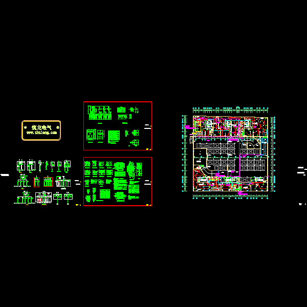 高层住宅小区电气CAD施工图纸 - 4