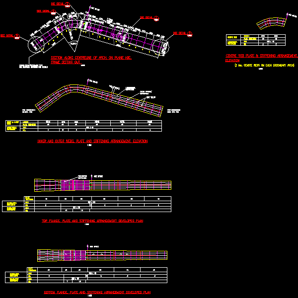 阿联酋港口异型桥设计CAD图纸 - 1