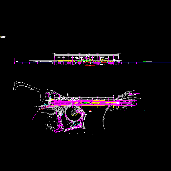 阿联酋港口异型桥设计CAD图纸 - 2