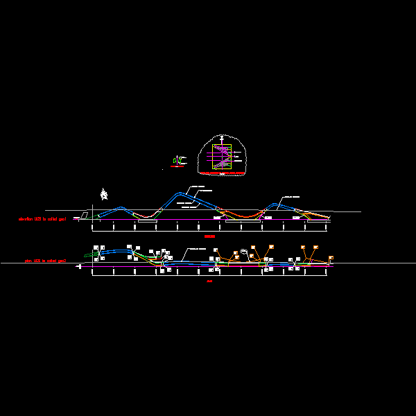 阿联酋港口异型桥设计CAD图纸 - 5