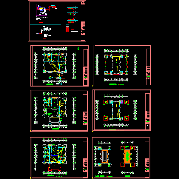 典型别墅弱电设计CAD图纸（15页图纸）(消防报警系统) - 3