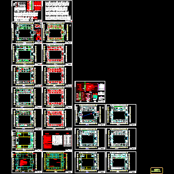 6层大学实验楼强弱电CAD施工图纸（负荷计算）(钢筋混凝土结构)(TN-C-S) - 1