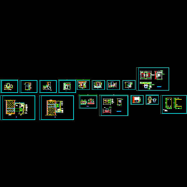 110系列幕墙节点详细设计CAD图纸 - 1