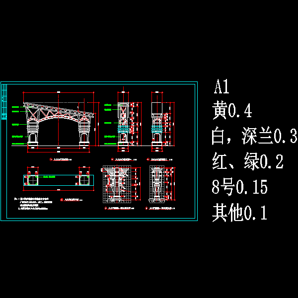 某小区大门施工大样图.dwg