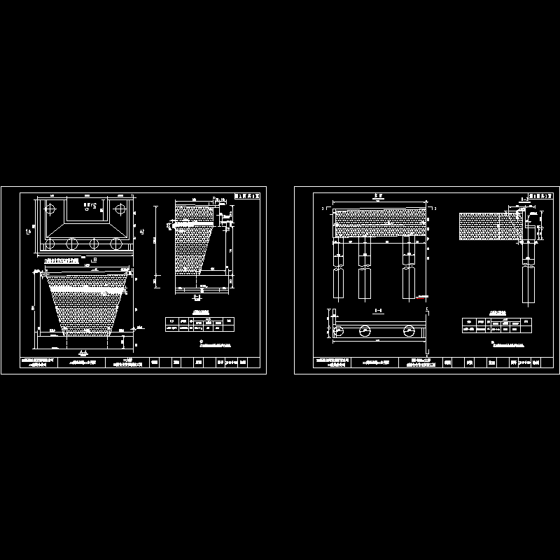 预应力钢筋混凝土T梁桥台台背回填节点CAD详图纸设计 - 1