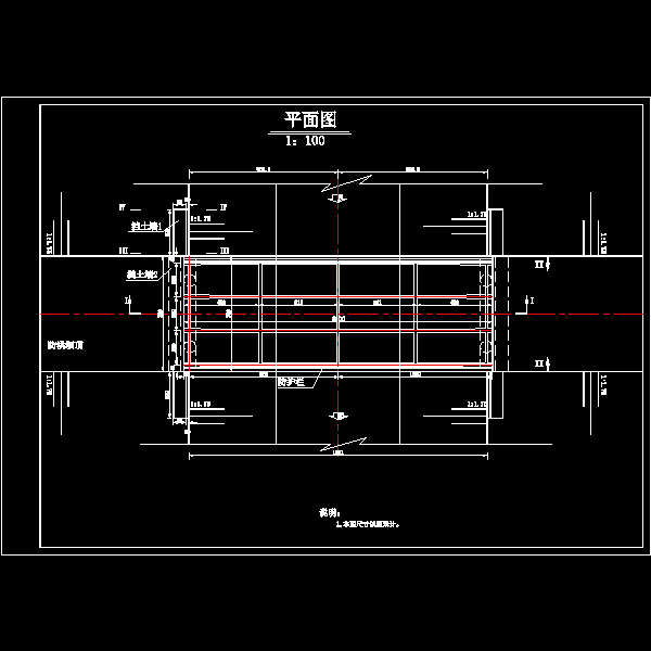 农桥设计CAD图纸（中井柱配筋图纸） - 1