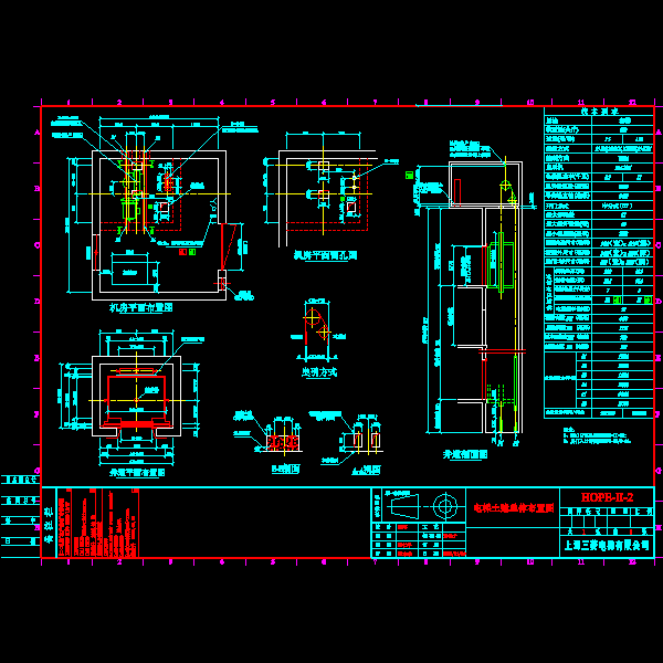 客梯样本及相关详细设计CAD图纸 - 1