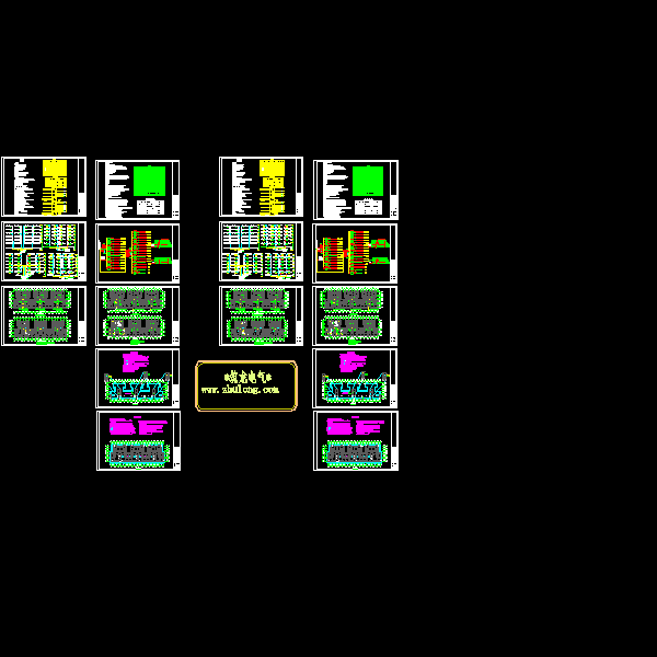 6层新建小区住宅楼电气CAD施工图纸() - 1