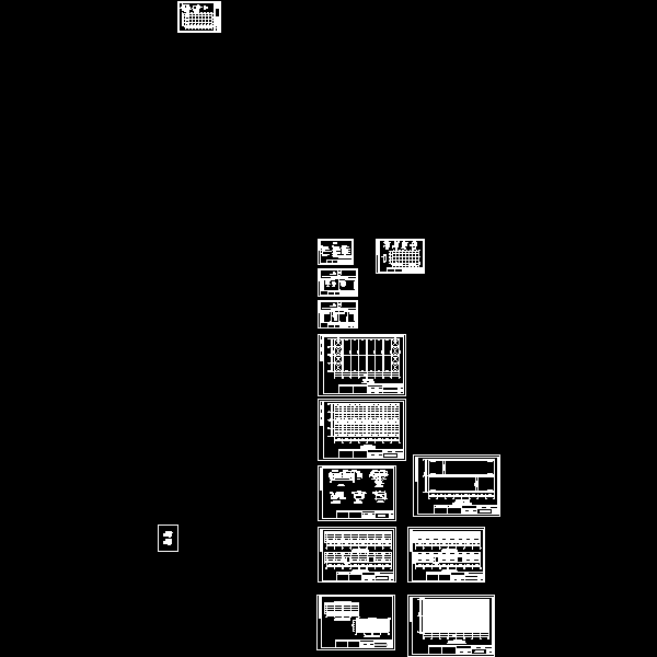 24米双跨钢结构厂房结构CAD施工图纸（） - 1