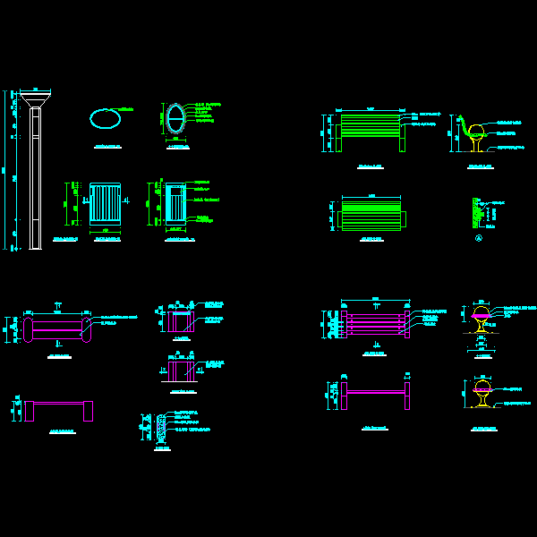 休闲座凳施工大样 - 1