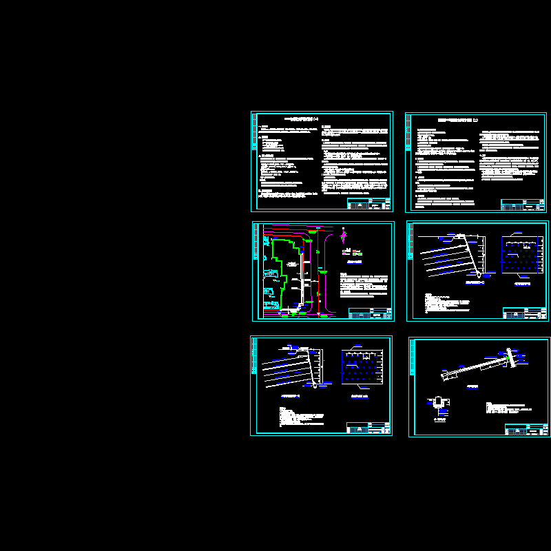 深基坑支护CAD施工大样图（土钉墙） - 1