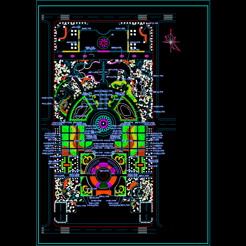 植物园绿化规划图纸.dwg