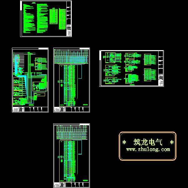 高层住宅小区强电CAD施工图纸 - 1