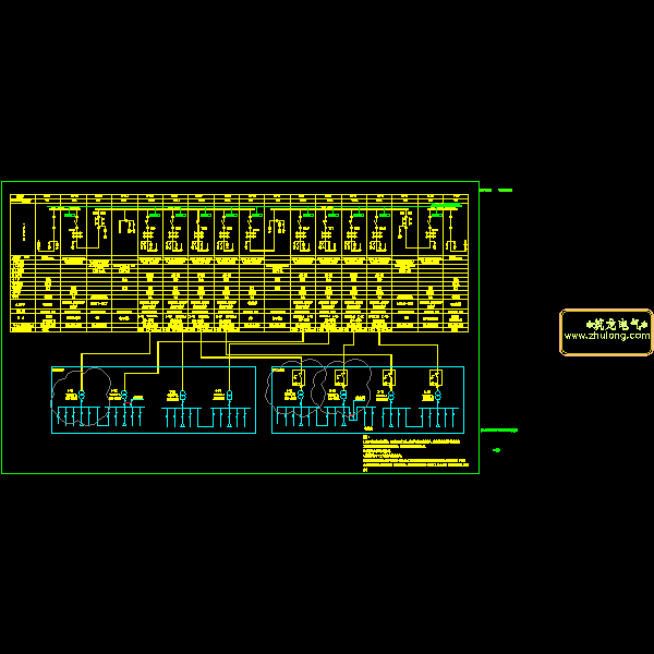 4层高科技产业基地电气CAD施工图纸(低压配电系统) - 4