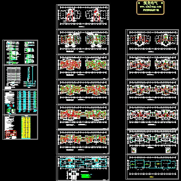 11层住宅楼电气CAD施工图纸 - 1