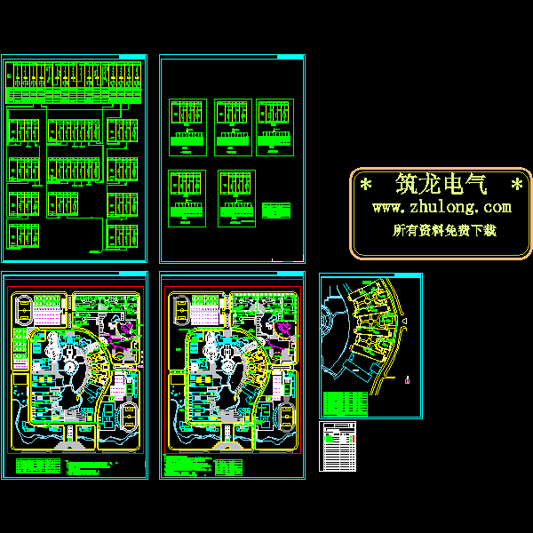 学校电气外网CAD图纸(箱式变电站)(dwg) - 1