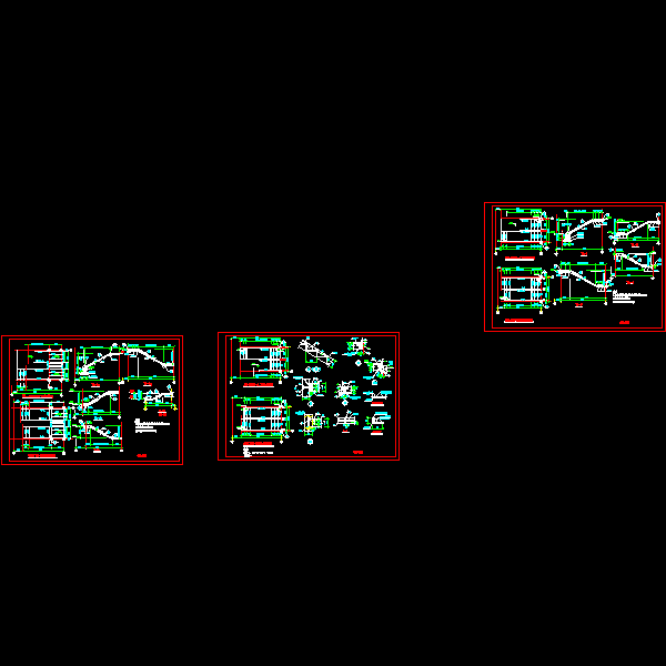 钢梯节点构造详细设计CAD图纸 - 1