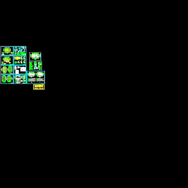 4层砖混结构宿舍公寓楼CAD施工图纸（） - 1