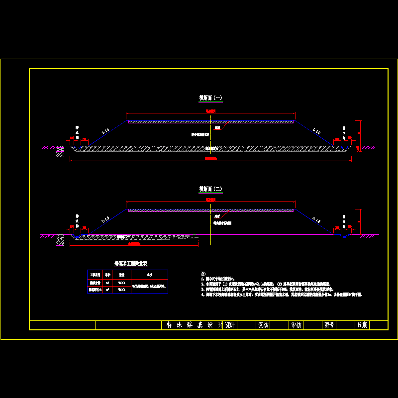 特殊路基节点设计CAD图纸 - 1